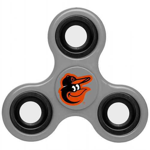 MLB Baltimore Orioles 3 Way Fidget Spinner G47 - Gray - Click Image to Close